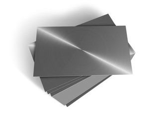 Planchas de metal apiladas