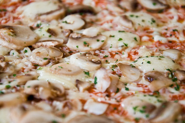 pizza aux champignons