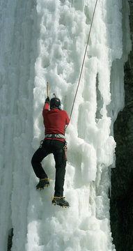 Ice climbing the North Caucasus.