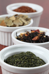 Tea collection - focus on bancha green tea