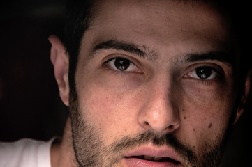 Fototapeta premium viso di un ragazzo