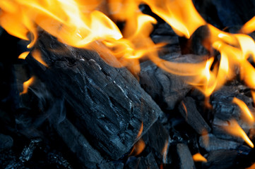 charcoal fire