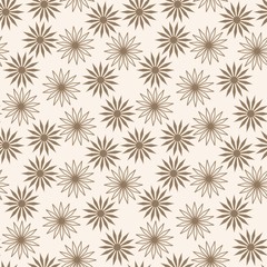 Seamless background with art flowers