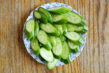 salad on wooden table