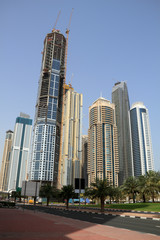 Fototapeta premium Dubai Marina skyscrapers, united arab emirates