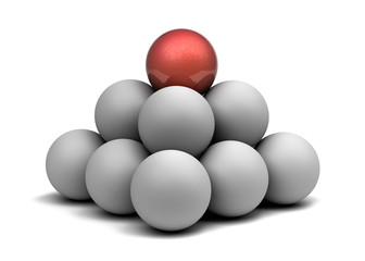 pyramid of balls