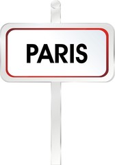 panneau rectangle paris