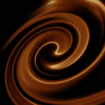 Fototapeta Close-up of hot chocolate whirlpool