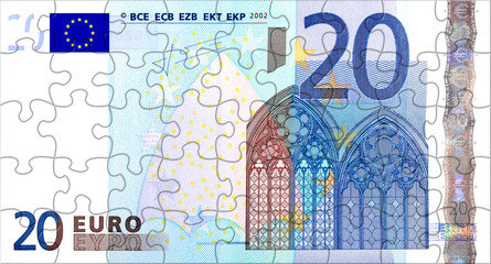 20 Euro Puzzle komplett