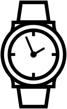 recommend clip art: Wristwatch – Vector illustration