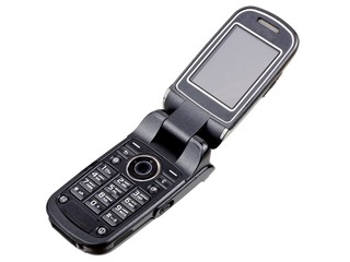 Mobile phone isolated on white background