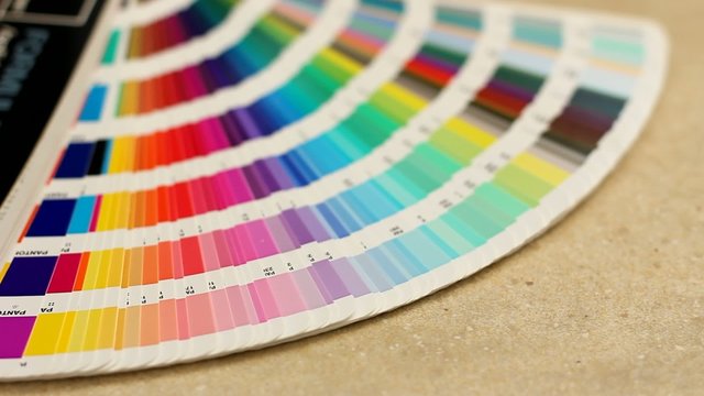 Pantone color guide sampler