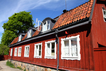 Sweden - Sodermalm, old nordic architecture