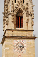 The clock on the bell-tower