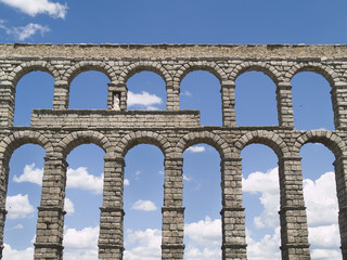Fototapeta na wymiar Segovia, Roman akwedukt, zbudowany 2000 lat temu, Hiszpania