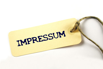Impressum Karton