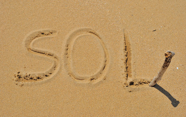 Sol en la playa