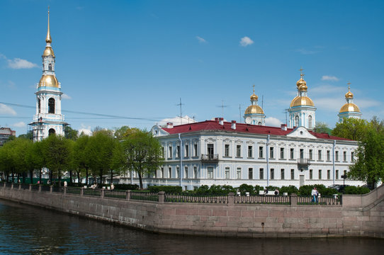 Sightseeing of Saint-Petersburg city, Russia.