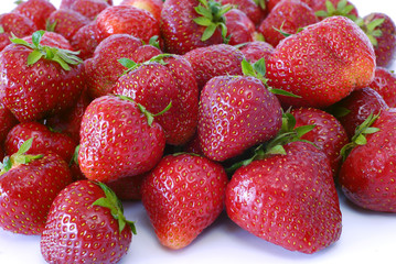 fresh red strawberries