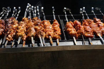 Shashlik on skewer