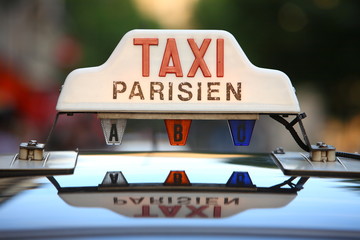 taxi parisien - obrazy, fototapety, plakaty