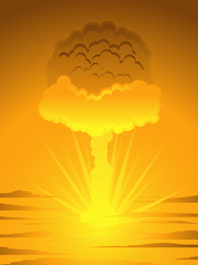Fototapeta premium Atomic mushroom cloud