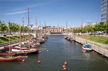 Fototapeta na wymiar Port of Kiel