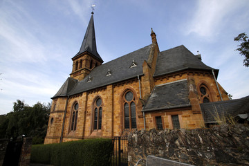 Fototapeta na wymiar Evangelische Kirche Saarburg