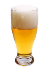 beer is in glass