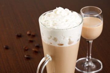 coffee with cream liqueur