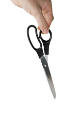 Hand with scissors