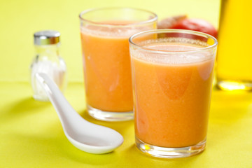 delicious gazpacho typical spanish gastronomy