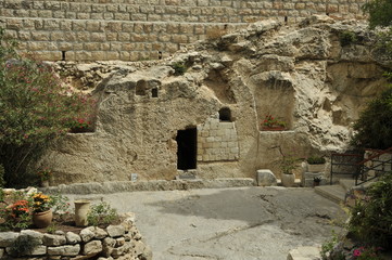 Naklejka premium Place of ressurection of Jesus Christ in Israel Jerusalem