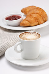 coffee and croissant