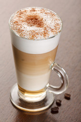 Coffee Latte in a glass