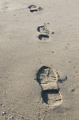 Fußspuren im Sand