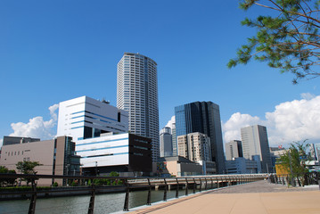 Obraz na płótnie Canvas Osaka Office Buildings