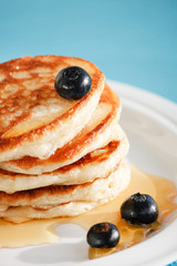 pancakes with honey