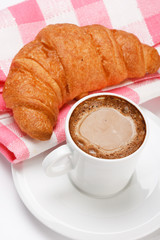 coffee and croissant