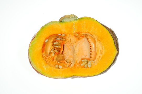 Sectional View Of A Pumpkin