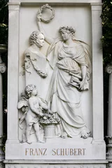 Fotobehang Gravestone of composer Franz Schubert in Vienna © jorisvo