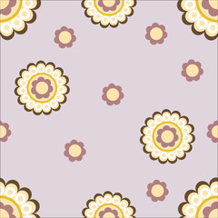 Floral woven background