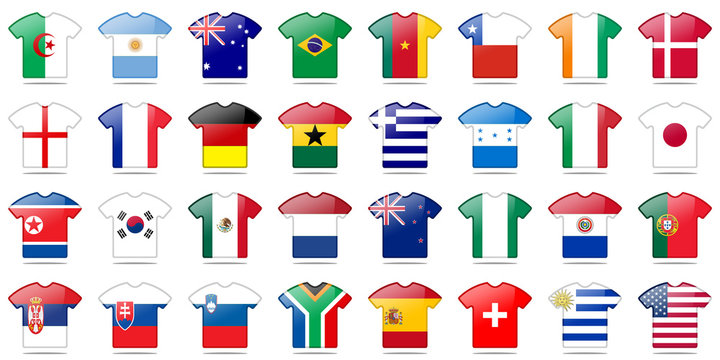 tenue drapeau coupe du monde 2010