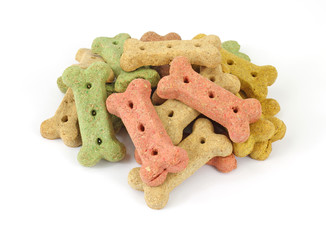 Pile of dog biscuits
