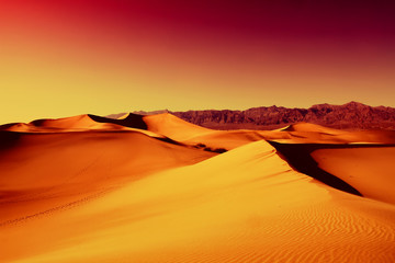 Sand Dunes in Death Valley California
