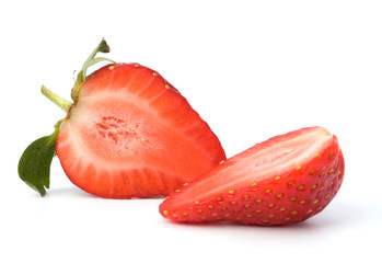 Halved strawberry