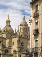 Fototapeta na wymiar Segovia, catedral, ciudad Patrimonio de la Humanidad, España