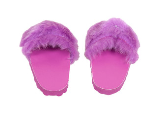 Fuzzy Pink Slippers