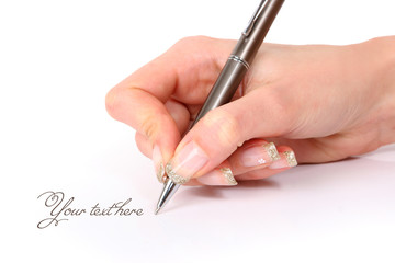 writing hand