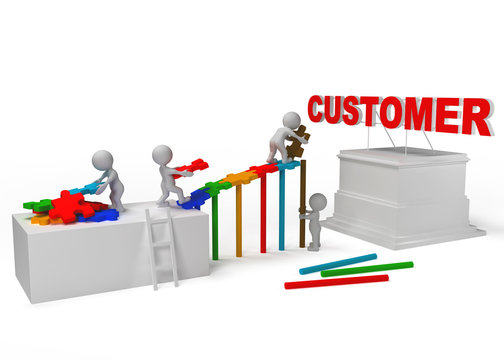 team work for customer